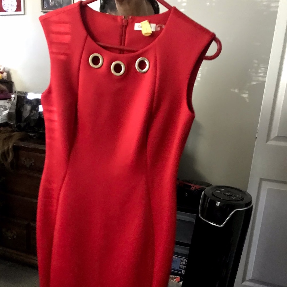 Red Calvin Klein Dress